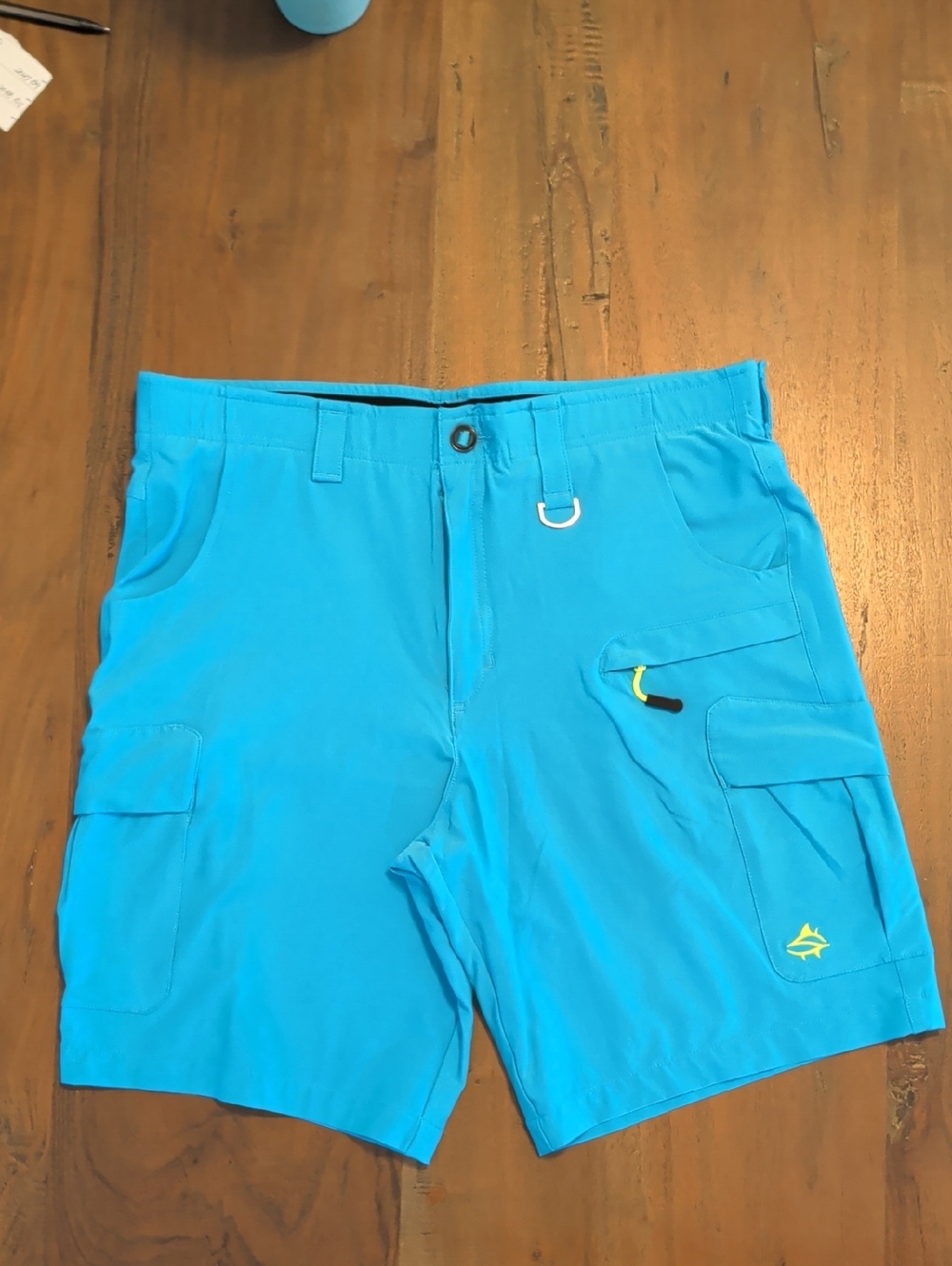 Loco Skailz Caribbean Blue Performance Fishing Hybrid Cargo Shorts Men’s  36